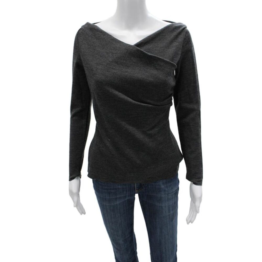La Petite Robe di Chiara Boni Women Dark Gray Long Sleeve Sweater Size 44